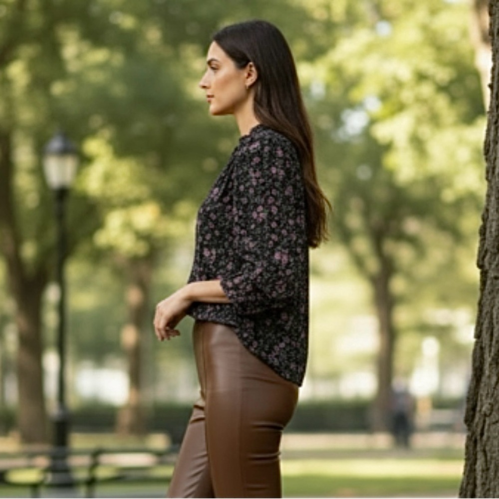 Free People Meant To Be Floral Cotton Blouse - Picture 2 of 13